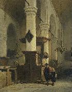 Johannes Bosboom Church Interior oil painting on canvas